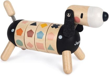 Janod Sweet Cocoon Dog | Wooden Shapes & Colours Toy (2 Years+) - Image 4