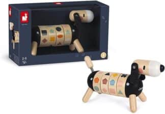 Janod Sweet Cocoon Dog | Wooden Shapes & Colours Toy (2 Years+)