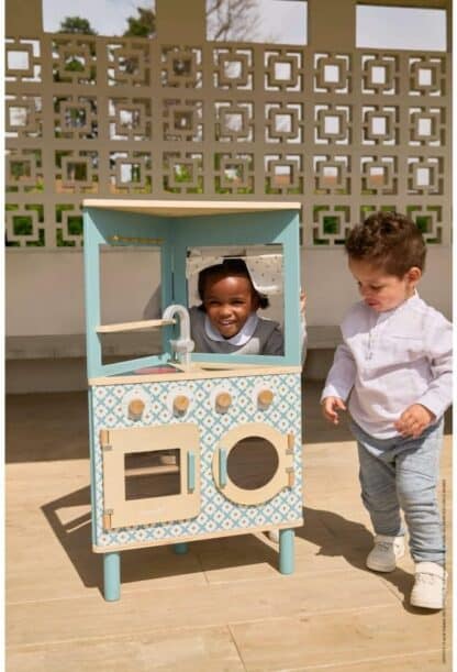 Janod Trio Corner Kitchen | Wooden Pretend Play Toy - Image 2