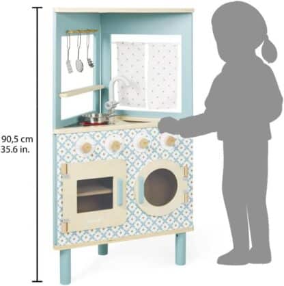 Janod Trio Corner Kitchen | Wooden Pretend Play Toy - Image 3