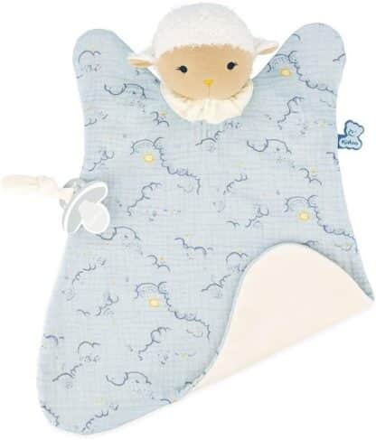 Kaloo Doux Sommeil Maxi Sheep Comforter | 40cm Baby Blanket Blue - Image 2