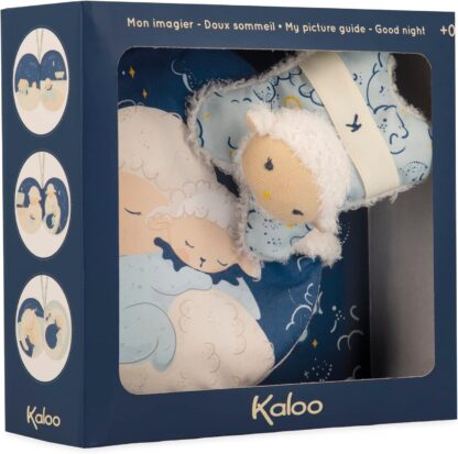Kaloo Doux Sommeil My Picture Guide Fabric Book & Sheep Toy | Baby Sleep Routine - Image 5