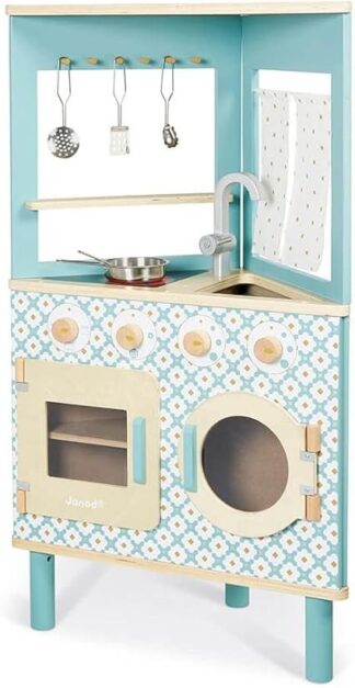 Janod Trio Corner Kitchen | Wooden Pretend Play Toy