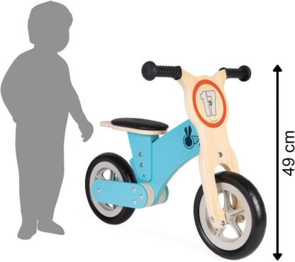 Janod Bikloon Racer Balance Bike | Wooden Kids Bike - Image 3