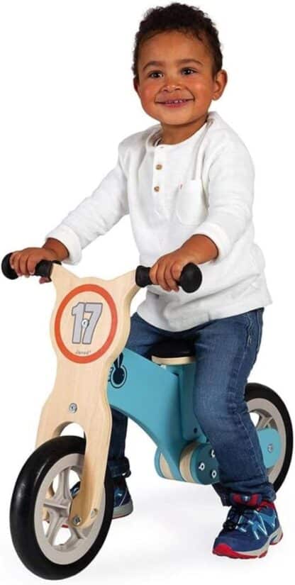 Janod Bikloon Racer Balance Bike | Wooden Kids Bike - Image 4