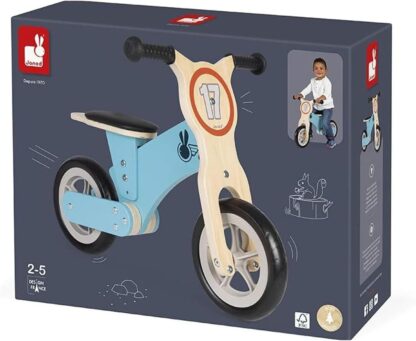 Janod Bikloon Racer Balance Bike | Wooden Kids Bike - Image 7