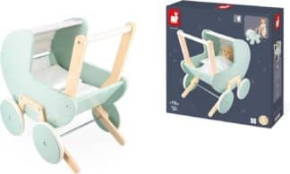 Janod Zen FSC Wood Pram | Doll Stroller Pretend Play Toy