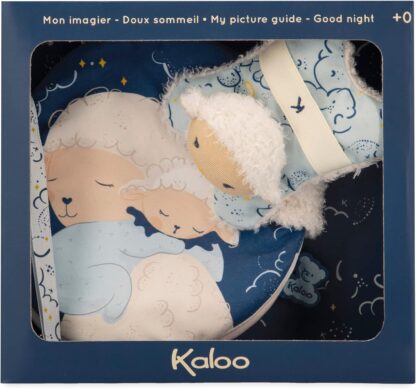Kaloo Doux Sommeil My Picture Guide Fabric Book & Sheep Toy | Baby Sleep Routine - Image 2