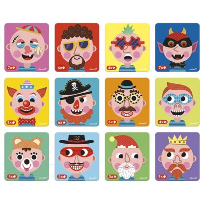 Janod Magnetibook Crazy Faces | Educational Travel Game - Image 3
