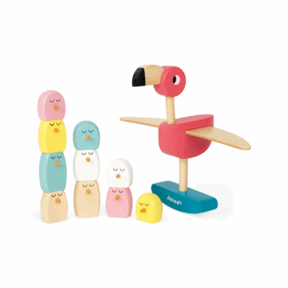 Janod Zigolos Flamingo Balancing Game | Wooden Toy Ages 3+ - Image 3
