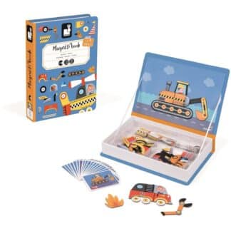 Janod Magnetibook Racers | Magnetic Vehicle Toy