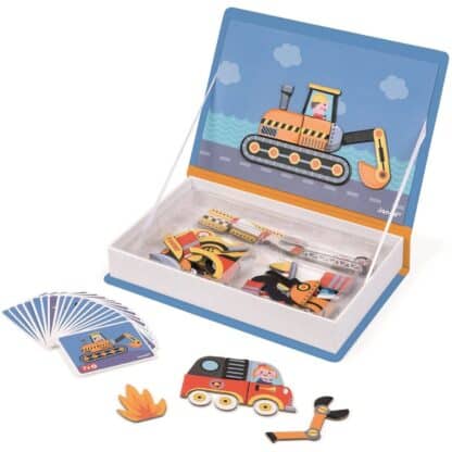 Janod Magnetibook Racers | Magnetic Vehicle Toy - Image 4