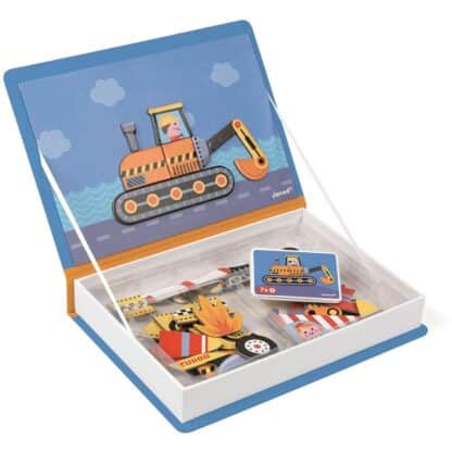 Janod Magnetibook Racers | Magnetic Vehicle Toy - Image 5