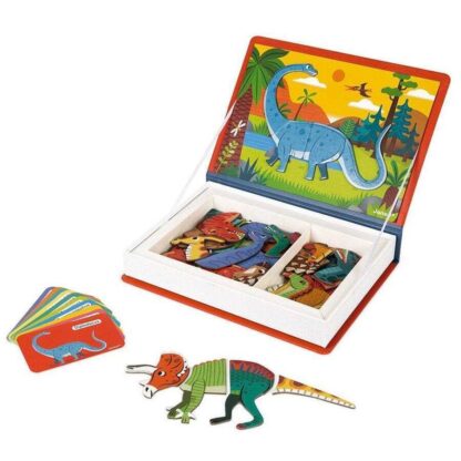 Janod Magnetibook Dinosaurs | Magnetic Travel Game Toy - Image 2