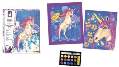 Janod Paint by Numbers Unicorns | 2 Boards Art Kit (7+) - Image 2