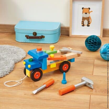 Janod Brico'Kids Diy Truck | 2-in-1 Pull-Along Toy - Image 6