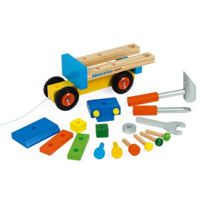 Janod Brico'Kids Diy Truck | 2-in-1 Pull-Along Toy - Image 3