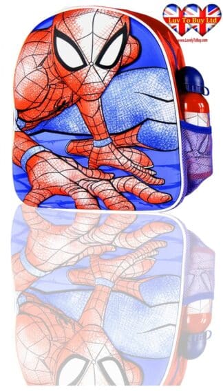 Spider-Man 3D Backpack with Bottle | Official Marvel School Bag