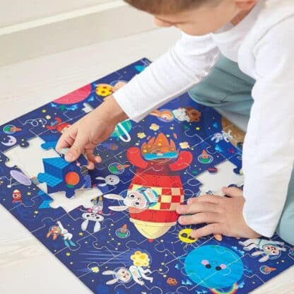 Janod Rocket Puzzle - 54-Piece FSC Cardboard | Kids Ages 5+ - Image 3