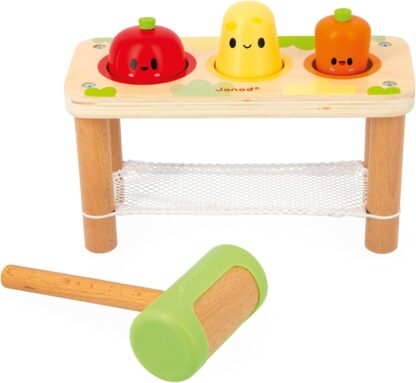 Janod Whack-A-Farm Vegetable Game | Wooden Toy (12m+) - Image 6