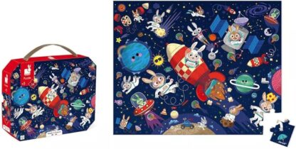 Janod Rocket Puzzle - 54-Piece FSC Cardboard | Kids Ages 5+