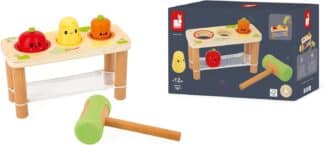 Janod Whack-A-Farm Vegetable Game | Wooden Toy (12m+)