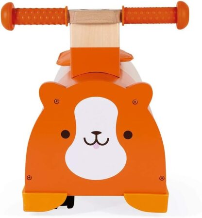 Janod Hamster Ride-On Wooden Toy | 4 Wheels & Storage (1 Year+) - Image 5