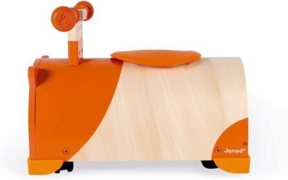 Janod Hamster Ride-On Wooden Toy | 4 Wheels & Storage (1 Year+) - Image 6