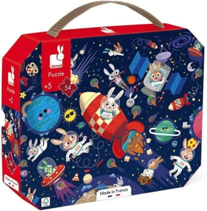 Janod Rocket Puzzle - 54-Piece FSC Cardboard | Kids Ages 5+ - Image 4