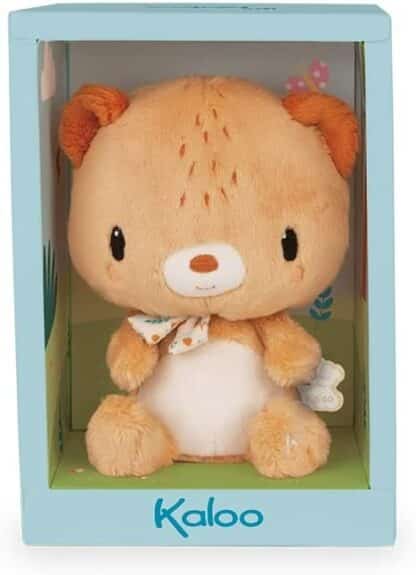 Kaloo Choo Choo the Bear Mini Soft Toy | Rattle Baby Plush - Image 2