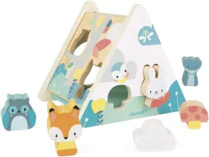 Janod Pure Wooden Shape Sorter - 6 Pieces | Early Learning Toy (18m+) - Image 5