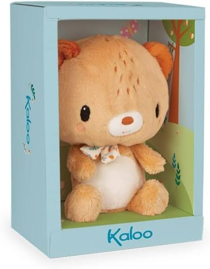 Kaloo Choo Choo the Bear Mini Soft Toy | Rattle Baby Plush - Image 3