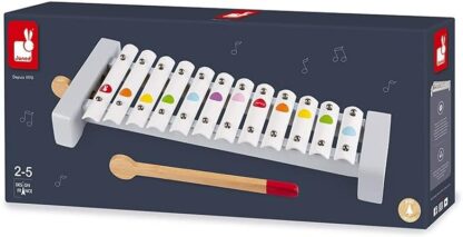 Janod Confetti Xylo | Wooden & Metal Musical Toy (2 Years+) - Image 4
