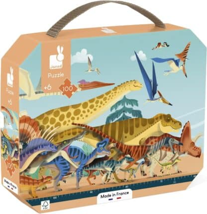 Janod 100-Piece Panoramic Dinosaur Puzzle | 1-Metre Long (6+)
