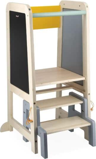 Janod Wooden Observation Tower | Adjustable Toddler Helper (18m+)