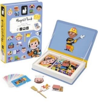 Janod Magnetibook Mix & Match Jobs | Travel Game Toy