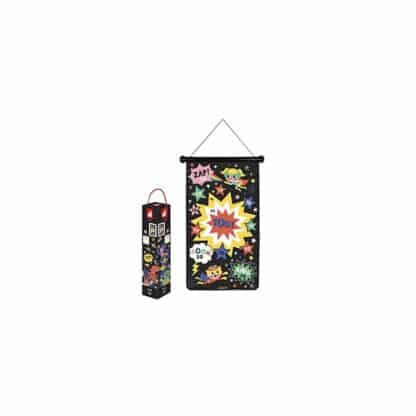 Superhero Magnetic Dart Game | Double-Sided Fabric Toy (4+)