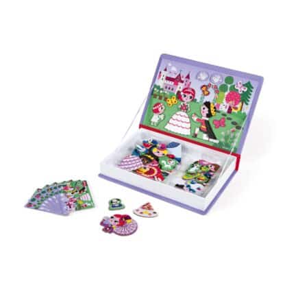 Janod Magnetibook Princesses (Purple) | Magnetic Dress-Up Toy - Image 3