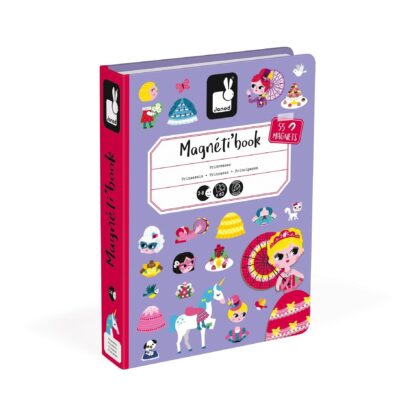 Janod Magnetibook Princesses (Purple) | Magnetic Dress-Up Toy - Image 4
