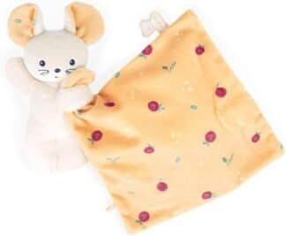 Kaloo Carré Douceur Seasonal Fruits Mouse Comforter | Baby Soft Toy