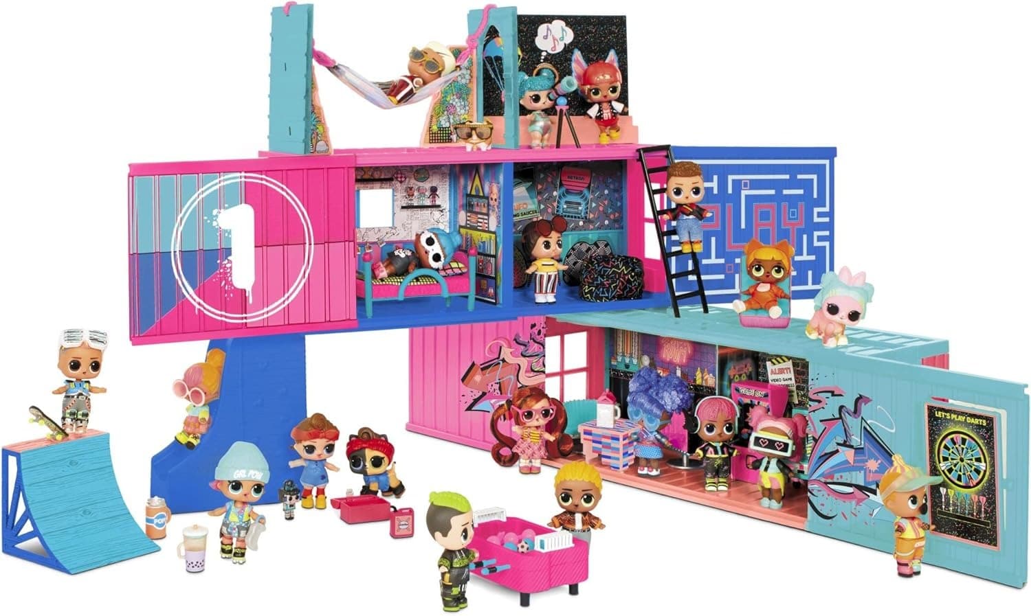 L.O.L. Surprise! Fashion Show House Playset | Unbox 40+ Surprises, 2 Exclusive Dolls, Furniture & Accessories | Collectable Toy for Kids 4+ - Image 6