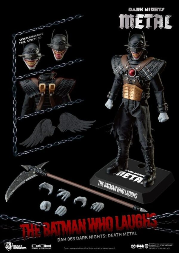 Beast Kingdom - Dark Nights Death Metal Dah-063 Batman Who Laughs Action Figure - Image 3