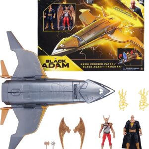 DC Comics, Hawk Cruiser Patrol, Includes Black Adam and Hawkman Action Figures