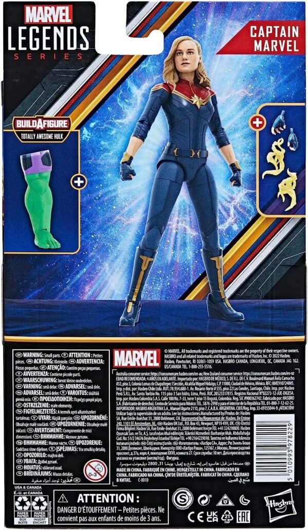 Hasbro Marvel Legends Series Captain Marvel, The Marvels 6-Inch Action Figures - Image 4