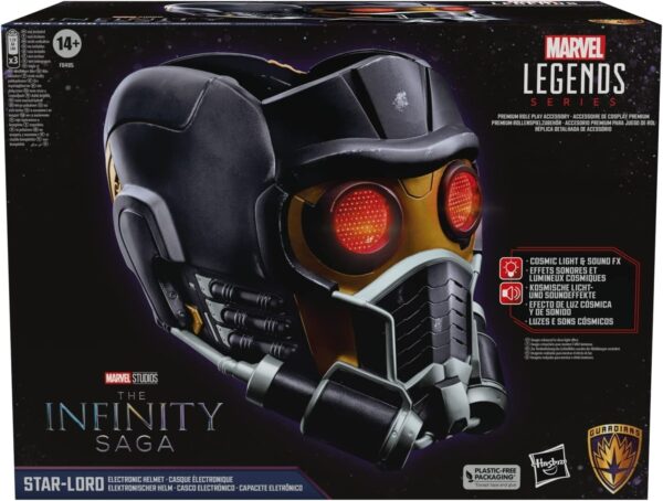 Marvel Legends Series Star-Lord Premium Electronic Roleplay Helmet - Image 5