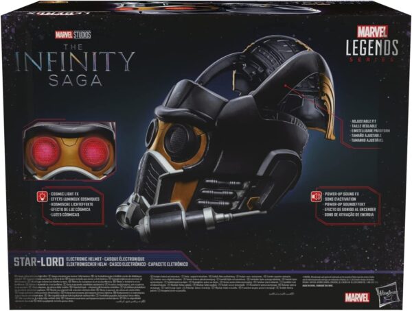 Marvel Legends Series Star-Lord Premium Electronic Roleplay Helmet - Image 6