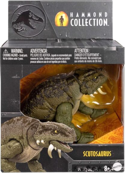 Mattel Jurassic World Hammond Collection Dinosaur Action Figure Scutosaurus - Image 4