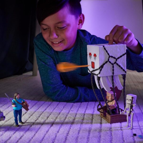 Mattel Minecraft Action Figure Set, Blast Attack Ghast with Lights and Sounds - Image 4