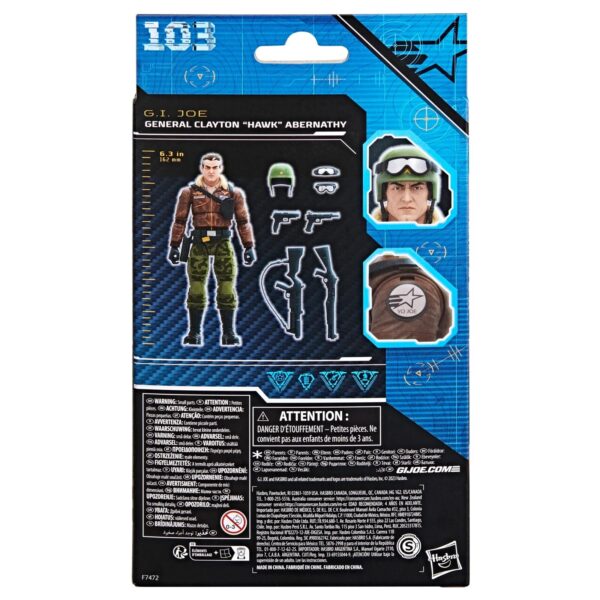 G.I. JOE CLASSIFIED SERIES GENERAL CLAYTON "HAWK" ABERNATHY, 103 6"ACTION FIGRE - Image 6