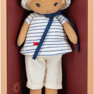 Kaloo Tendresse Eli My 1st Fabric Doll 25 cm Rag Doll Striped Tee Gift Box 0m+
